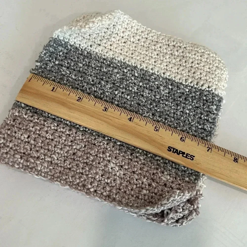 Hand Crocheted Washcloth/Dishcloth - Set of 3
